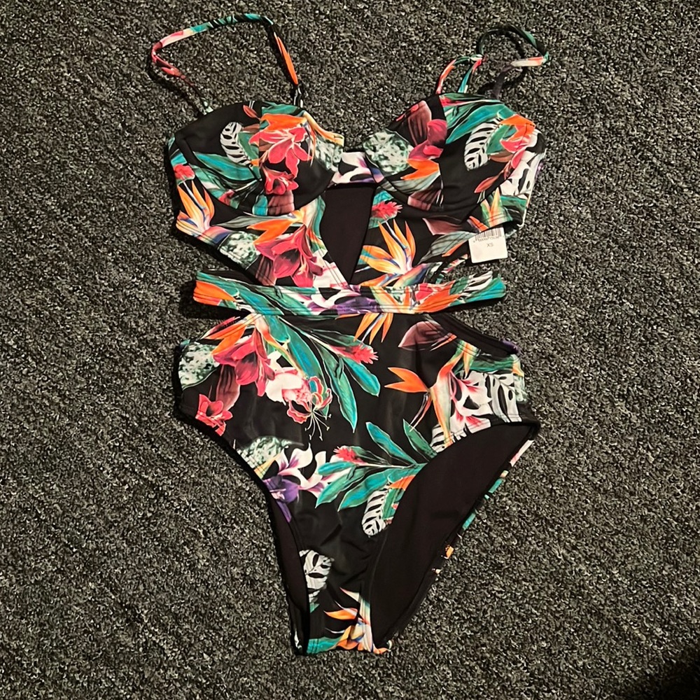 Tropical one piece Swimsuit